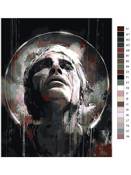 Картина по номерам &amp;quot;Мужчина смотрит в небеса&amp;quot;