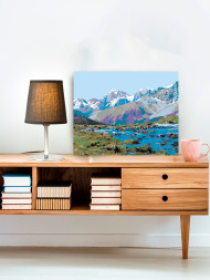 Raqamlar bo&#039;yicha rasm &quot;Tog&#039;dagi daryo&quot;