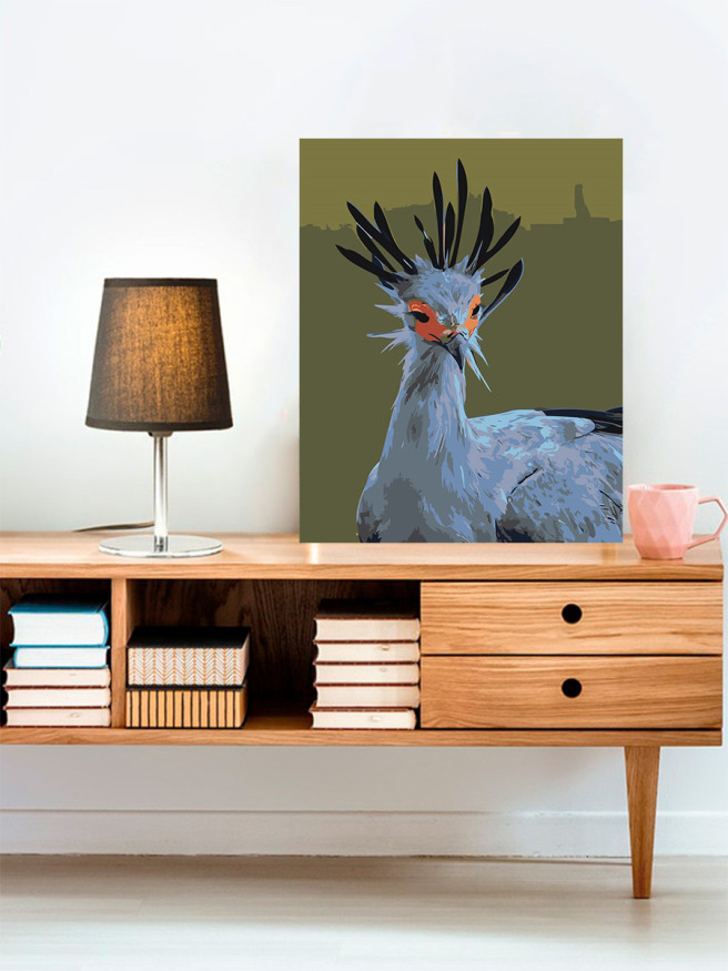 Raqamlar bo&amp;#039;yicha rasm &amp;quot;Chiroyli qush&amp;quot;