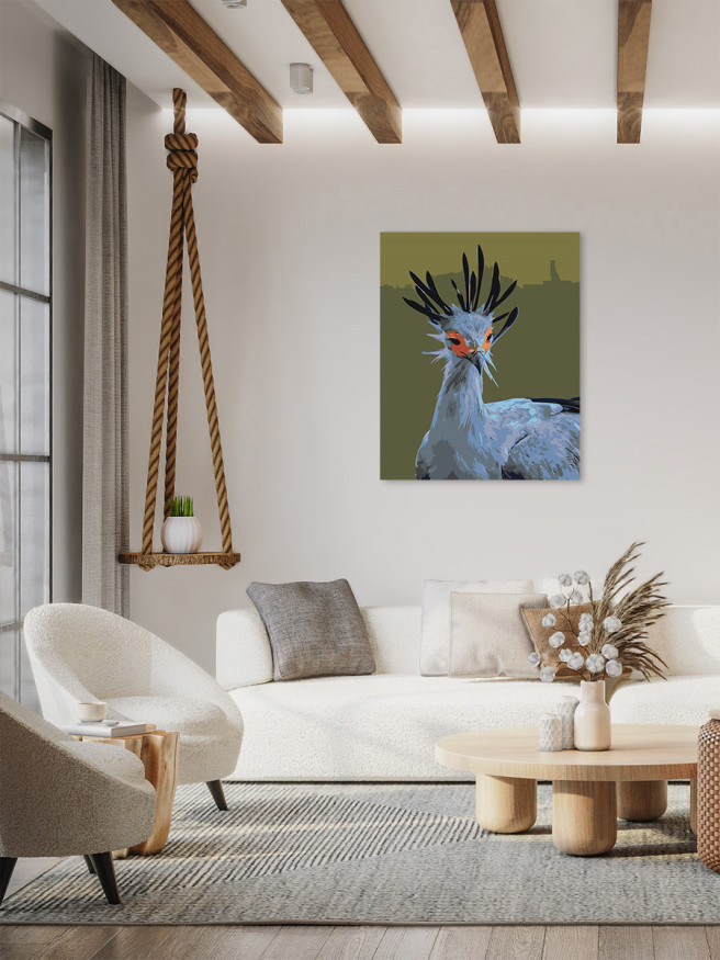 Raqamlar bo&amp;#039;yicha rasm &amp;quot;Chiroyli qush&amp;quot;