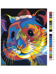 Raqamlar bo&#039;yicha rasm &quot;Sichqoncha&quot;