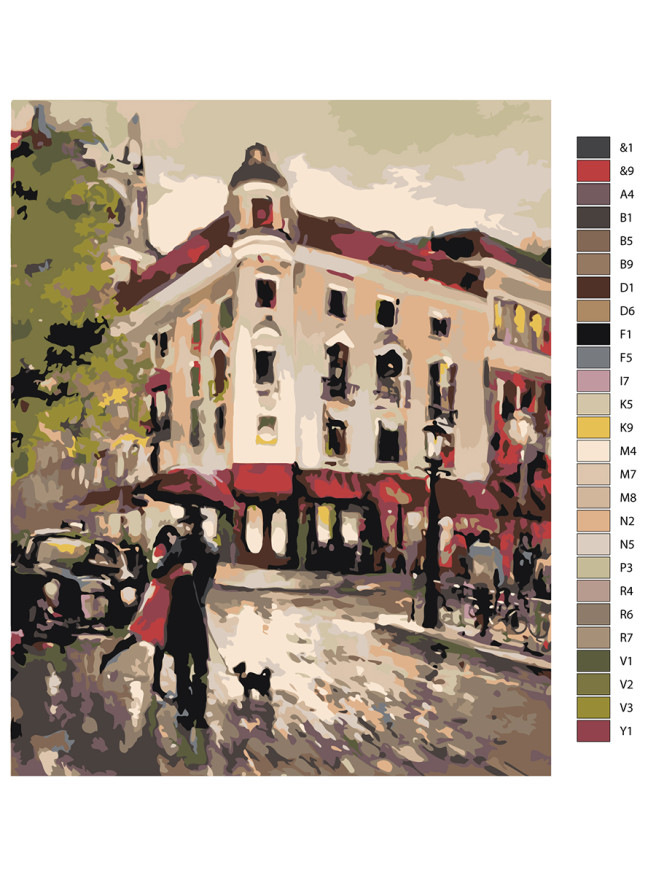 Raqamlar bo&amp;#039;yicha rasm &amp;quot;Sevishgan juftlik&amp;quot;