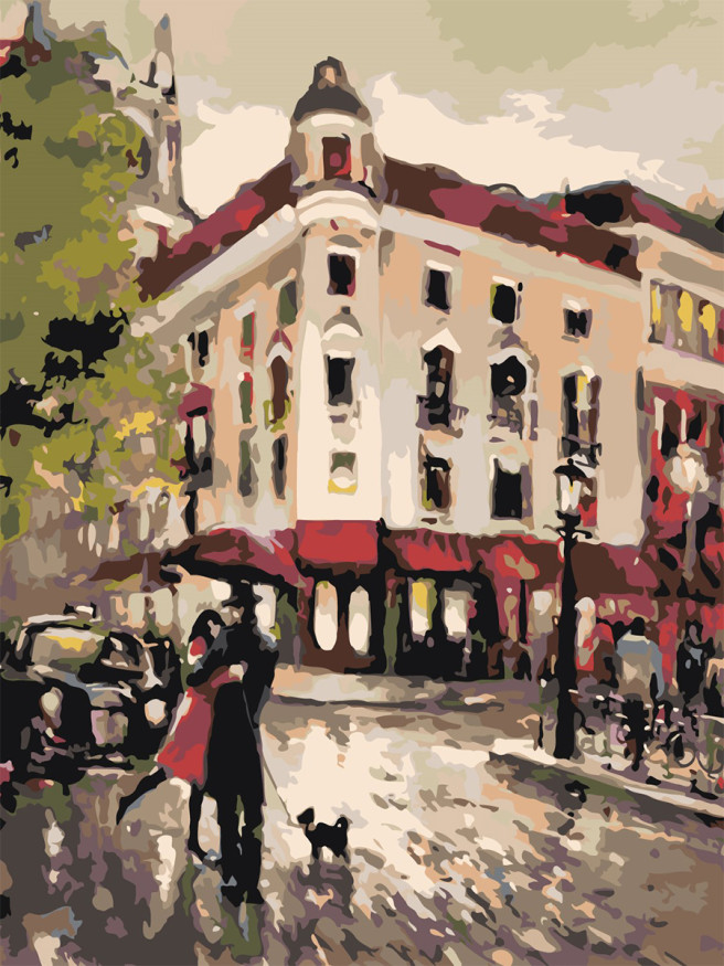 Raqamlar bo&amp;#039;yicha rasm &amp;quot;Sevishgan juftlik&amp;quot;