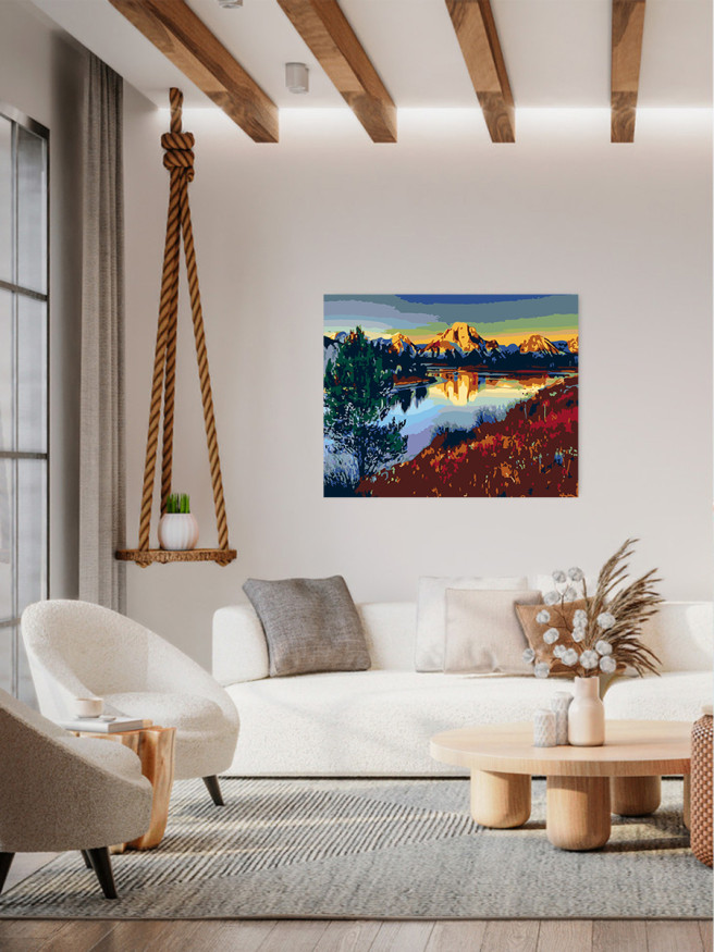 Raqamlar bo&amp;#039;yicha rasm &amp;quot;Manzara&amp;quot;