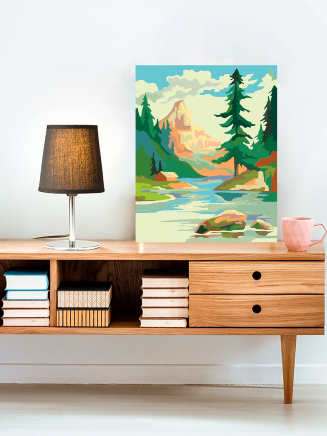 Raqamlar bo&amp;#039;yicha rasm &amp;quot;Tog&amp;#039;li o&amp;#039;rmonlar&amp;quot;