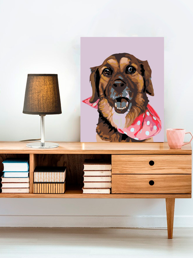 Raqamlar bo&amp;#039;yicha rasm &amp;quot;Ro&amp;#039;moldagi kuchuk&amp;quot;