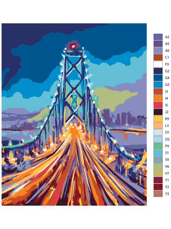 Картина по номерам &amp;quot;Мост&amp;quot;