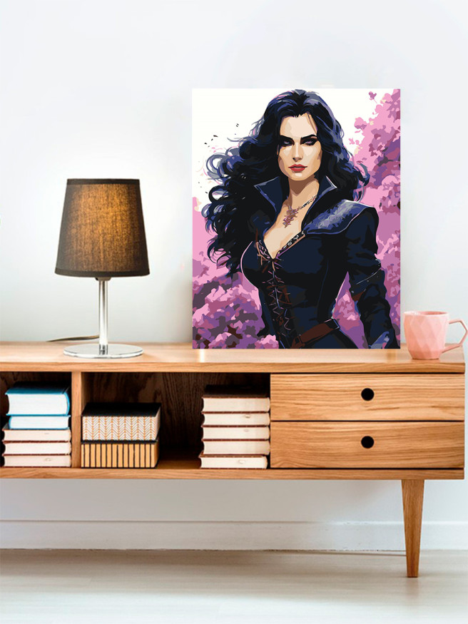 Картина по номерам &amp;quot;Красивая девушка&amp;quot;