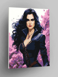 Картина по номерам &amp;quot;Красивая девушка&amp;quot;