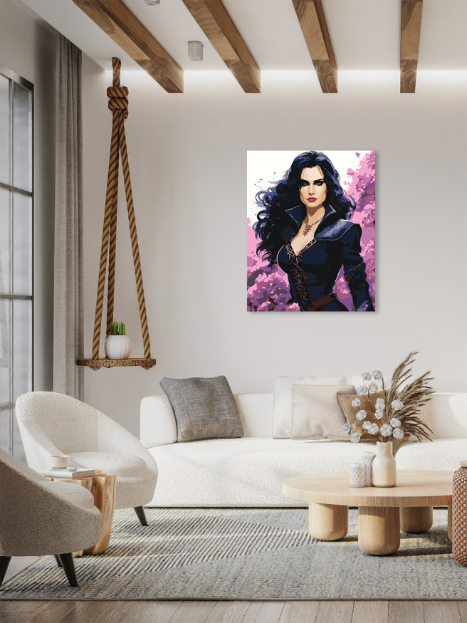 Картина по номерам &amp;quot;Красивая девушка&amp;quot;