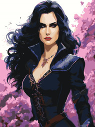 Картина по номерам &amp;quot;Красивая девушка&amp;quot;