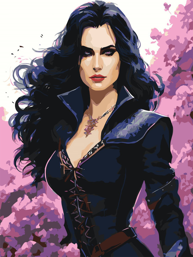 Картина по номерам &amp;quot;Красивая девушка&amp;quot;