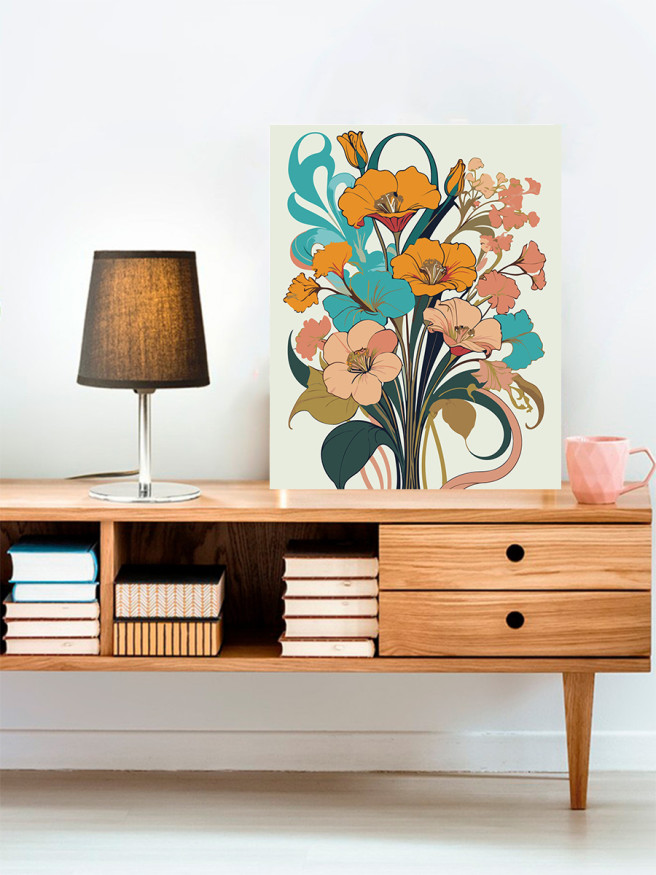 Картина по номерам &amp;quot;Красивые цветы&amp;quot;