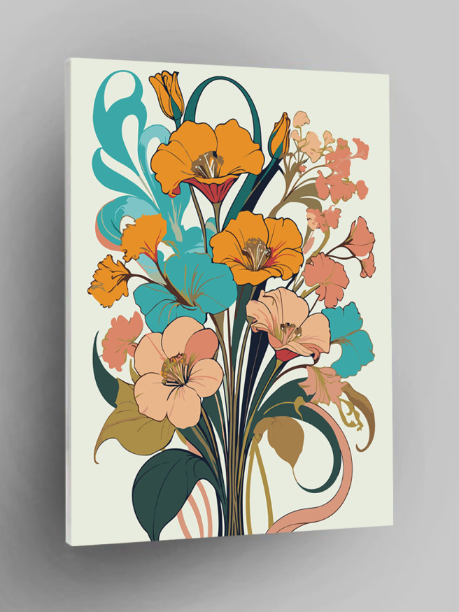 Картина по номерам &amp;quot;Красивые цветы&amp;quot;