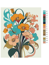 Картина по номерам &amp;quot;Красивые цветы&amp;quot;