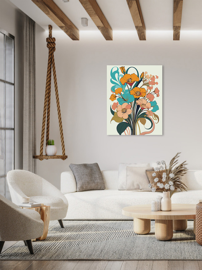 Картина по номерам &amp;quot;Красивые цветы&amp;quot;