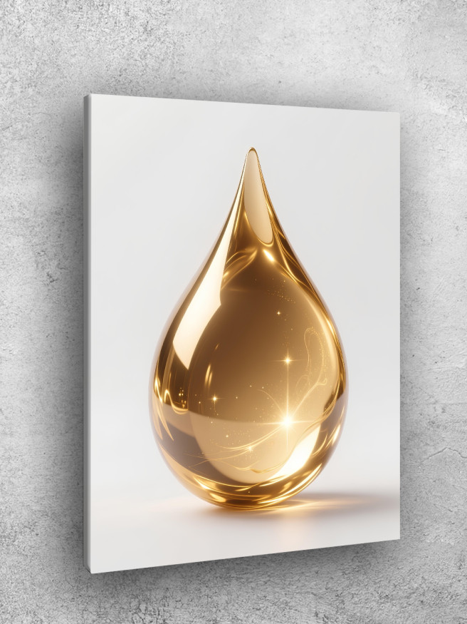 Holstga bosilgan poster &amp;quot;Nurli oltin tomchi&amp;quot;