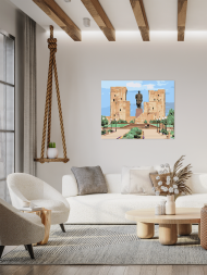 Raqamlar bo‘yicha rasm &quot;Shahrisabz. Haykal va xarobalar&quot;