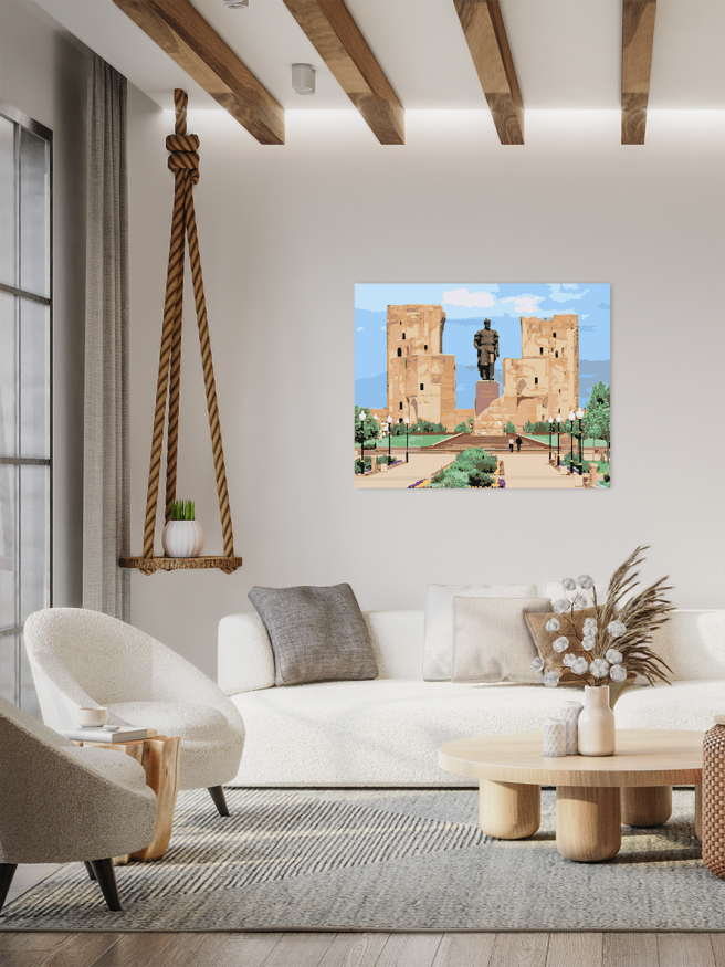 Raqamlar bo‘yicha rasm &amp;quot;Shahrisabz. Haykal va xarobalar&amp;quot;