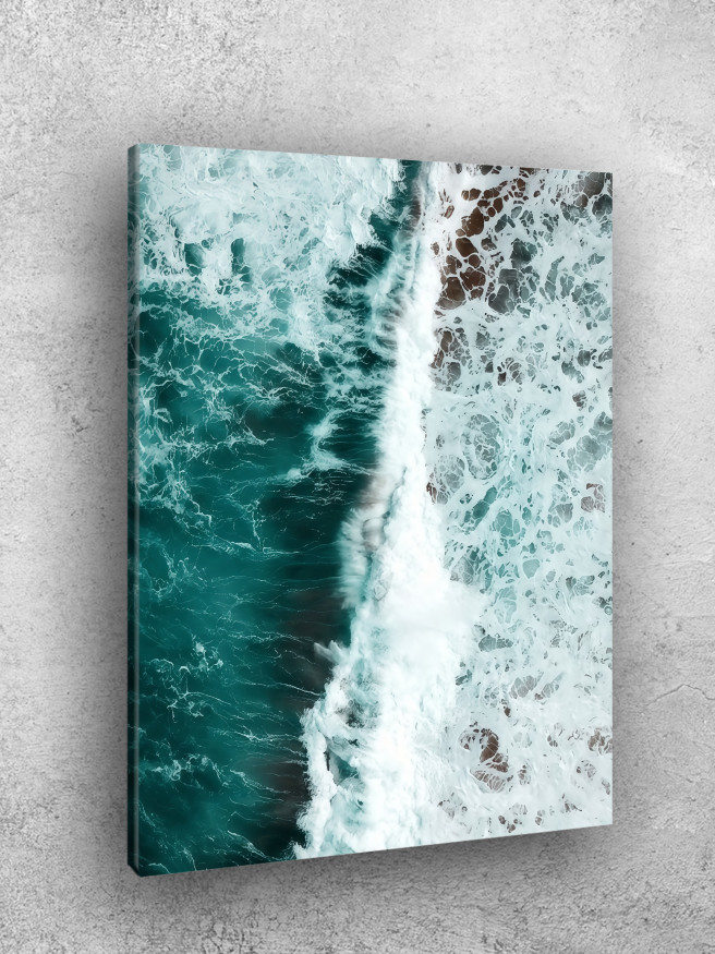 Holstga bosilgan poster &amp;quot;Okean to‘lqini&amp;quot;