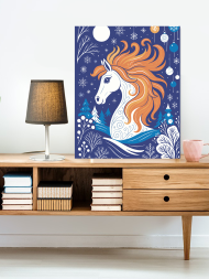 Raqamlar bo‘yicha rasm "Qishki ot"