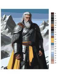 Картина по номерам &amp;quot;Воин в доспехах&amp;quot;