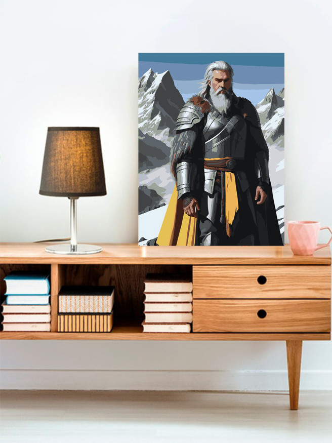 Картина по номерам &amp;quot;Воин в доспехах&amp;quot;