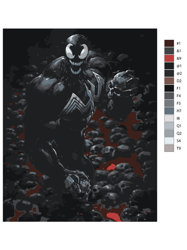 Картина по номерам &amp;quot;Веном&amp;quot;