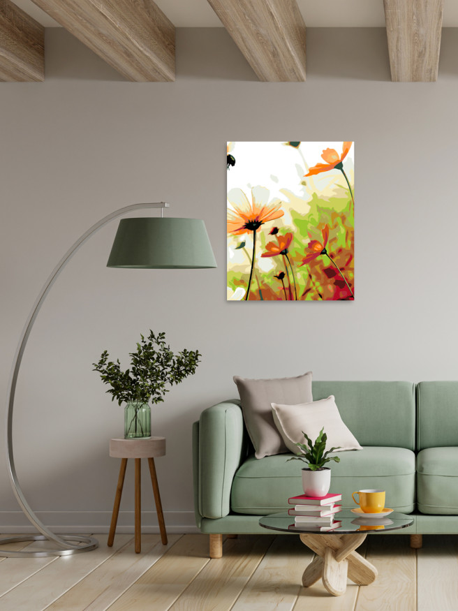 Raqamlar bo&amp;#039;yicha rasm &amp;quot;Oq gullar&amp;quot;