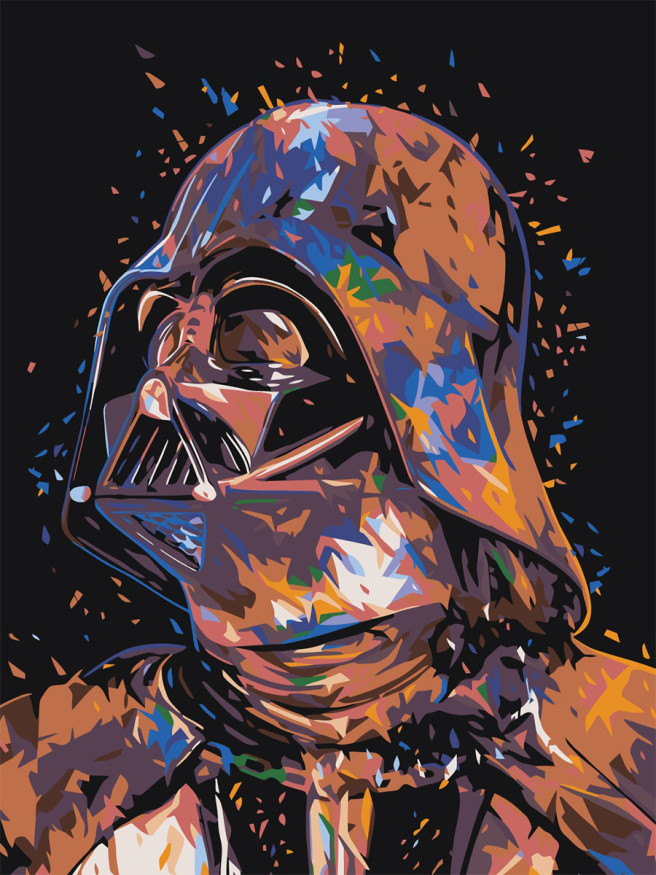 Raqamlar bo&amp;#039;yicha rasm &amp;quot;Darth Vader&amp;quot;