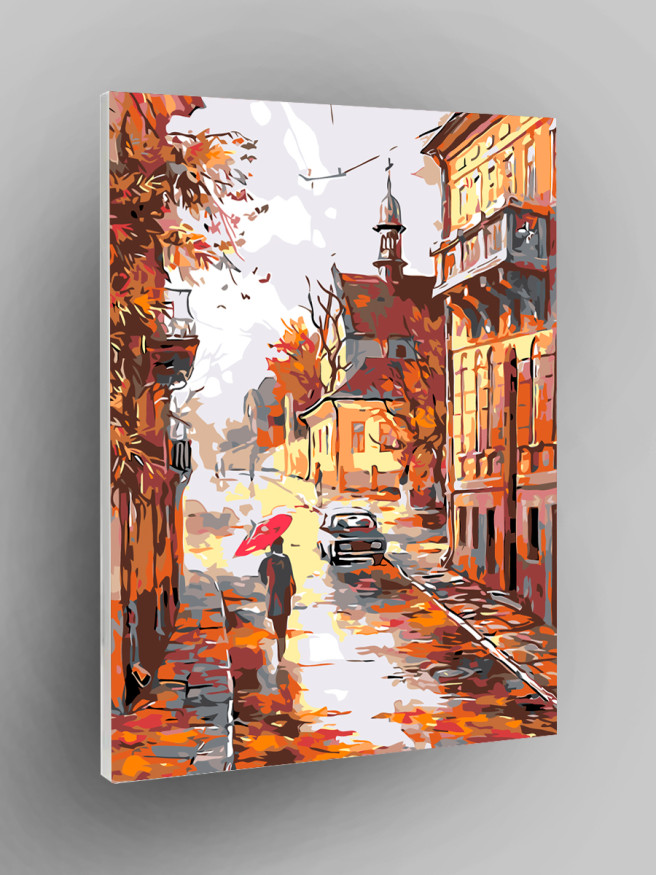 Raqamlar bo&amp;#039;yicha rasm &amp;quot;Shaharda kuz&amp;quot;