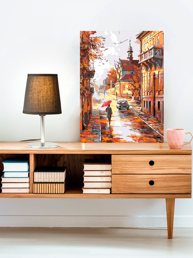 Raqamlar bo&amp;#039;yicha rasm &amp;quot;Shaharda kuz&amp;quot;