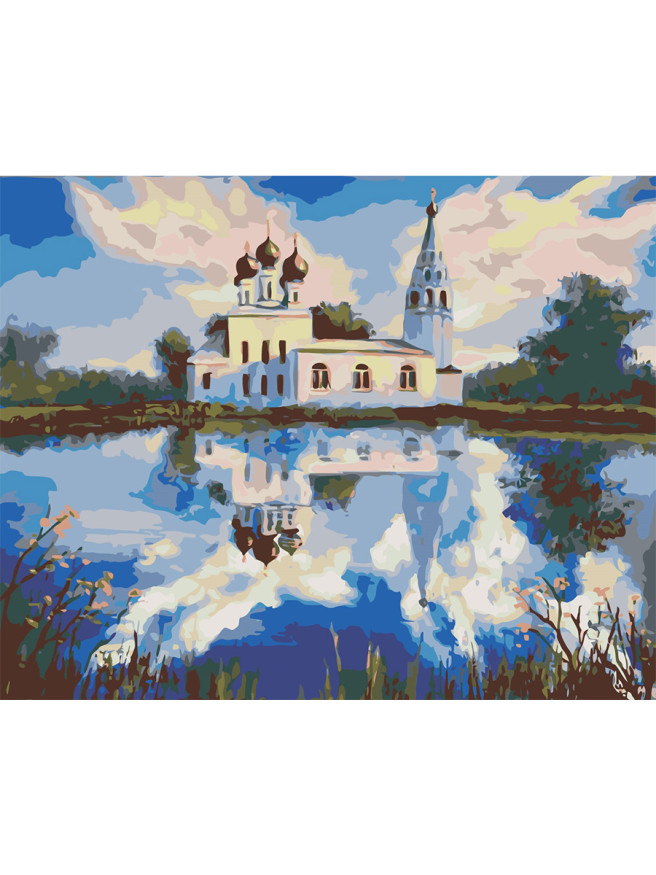 Raqamlar bo&amp;#039;yicha rasm &amp;quot;Cherkovning ko&amp;#039;rinishi&amp;quot;