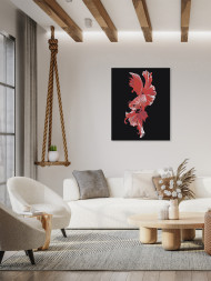 Raqamlar bo'yicha rasm "Chiroyli baliq"