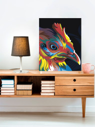 Raqamlar bo&#039;yicha rasm &quot;Xo&#039;roz&quot;