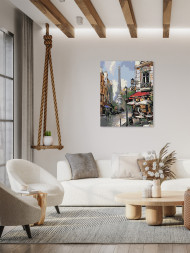 Raqamlar bo'yicha rasm "Parijda romantika"