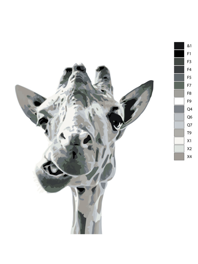 Картина по номерам &amp;quot;Жираф&amp;quot;