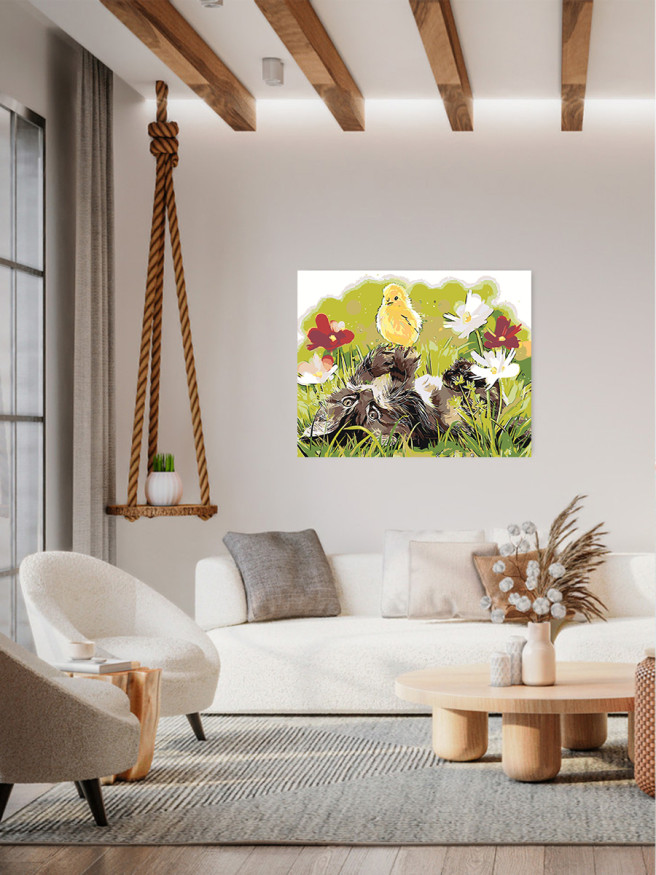 Raqamlar bo&amp;#039;yicha rasm &amp;quot;Jo&amp;#039;ja bilan mushuk&amp;quot;