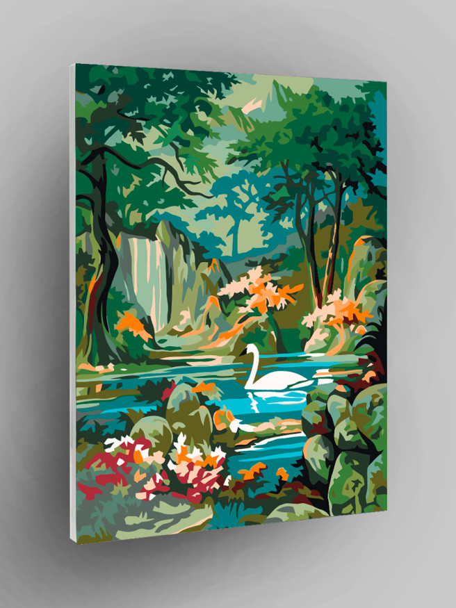 Raqamlar bo&amp;#039;yicha rasm &amp;quot;Oqqush ko&amp;#039;li&amp;quot;