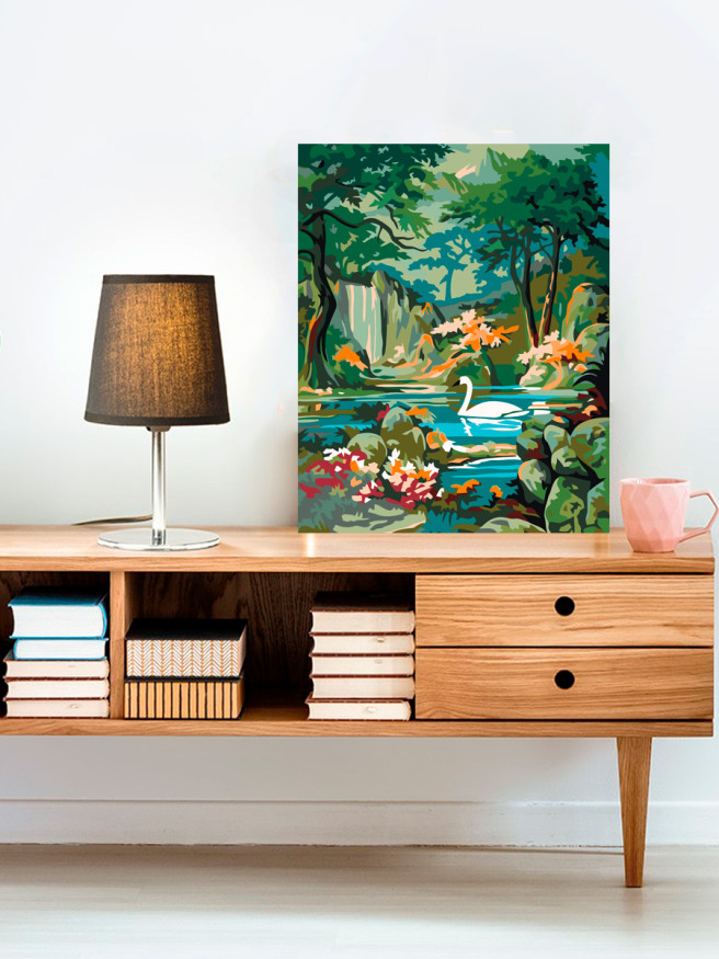 Raqamlar bo&amp;#039;yicha rasm &amp;quot;Oqqush ko&amp;#039;li&amp;quot;