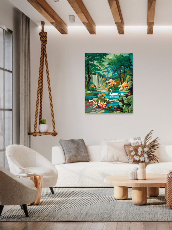 Raqamlar bo&amp;#039;yicha rasm &amp;quot;Oqqush ko&amp;#039;li&amp;quot;