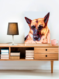 Raqamlar bo&#039;yicha rasm &quot;Nemis ovcharkasi&quot;