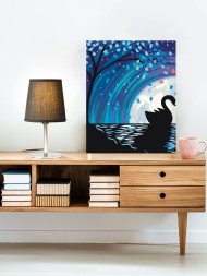 Raqamlar bo&#039;yicha rasm &quot;Oqqush va oy&quot;