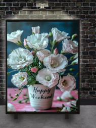 Постер на холсте &amp;quot;Цветы для счастливых выходных&amp;quot;