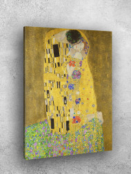 Постер на холсте "Климт – Поцелуй"