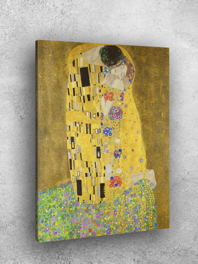 Постер на холсте &amp;quot;Климт – Поцелуй&amp;quot;