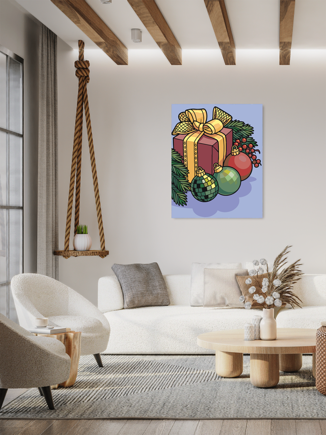 Raqamlar bo‘yicha rasm &amp;quot;Sovg‘a va sharlar&amp;quot;