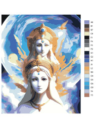 Raqamlar bo&#039;yicha rasm &quot;Sirli opa-singillar&quot;