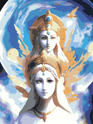 Raqamlar bo&#039;yicha rasm &quot;Sirli opa-singillar&quot;