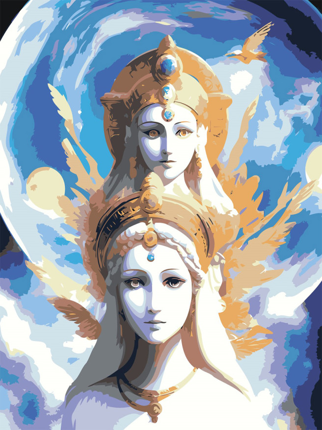 Raqamlar bo&amp;#039;yicha rasm &amp;quot;Sirli opa-singillar&amp;quot;